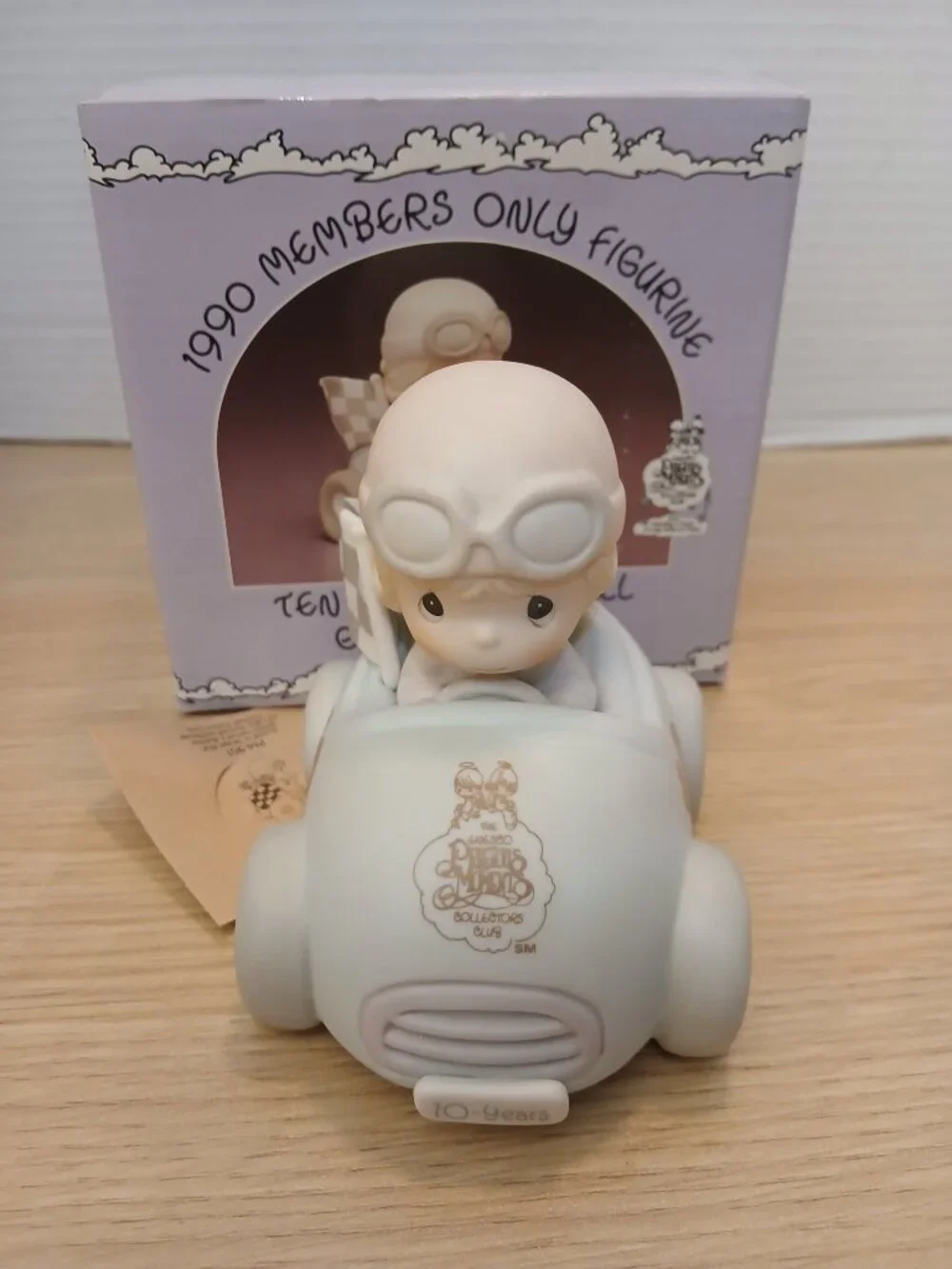Precious Moments  Ten Years & Still Going Strong Car Porcelain Figurine PM901
